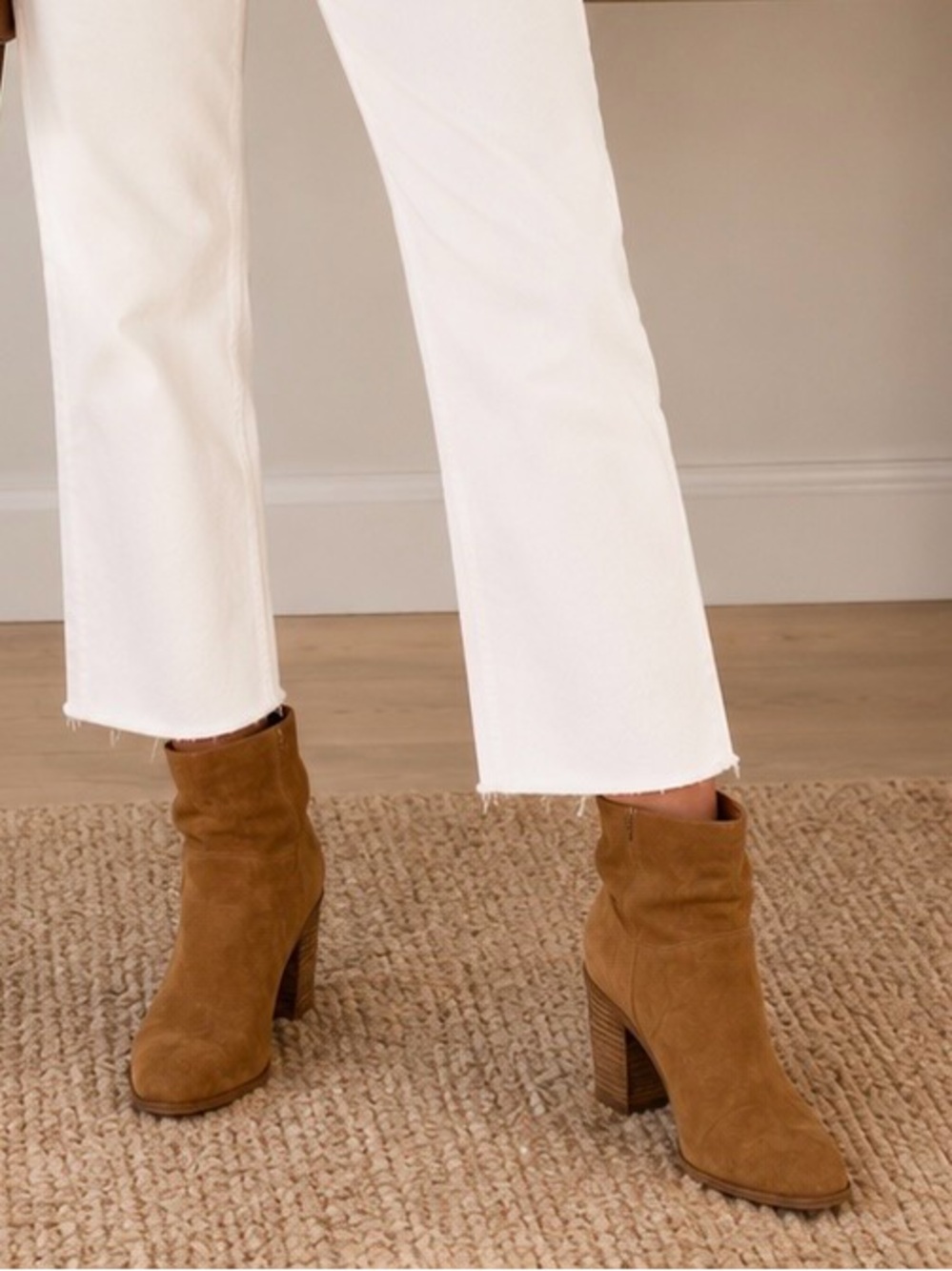 Lucky Brand Brown Suede Heeled Boots Size 11M